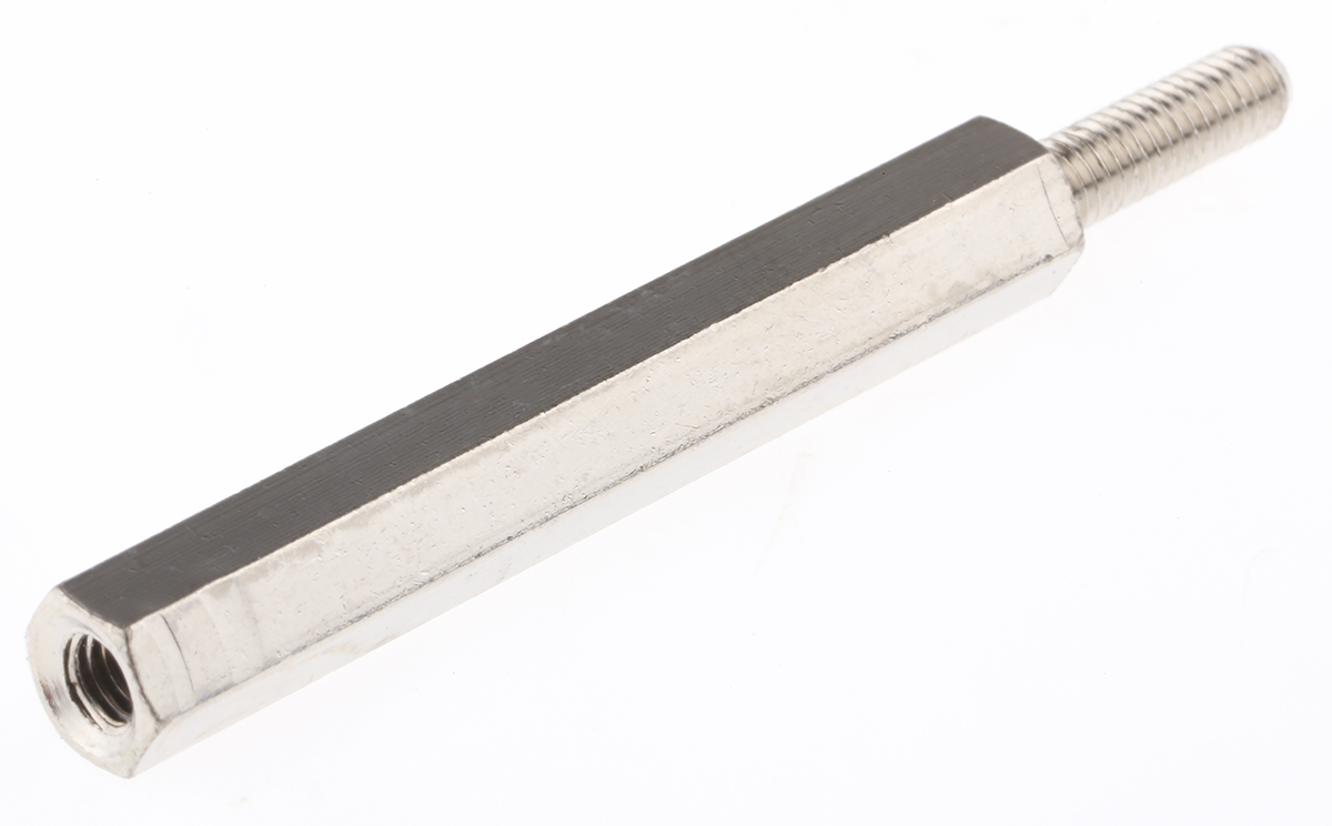 Essentra Standoff, M3 Thread, 35mm Body, Brass, Male/Female