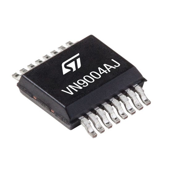 STMicroelectronics VN9004AJTR High Side Gate Driver 1 16-Pin 28 V, PowerSSO-16