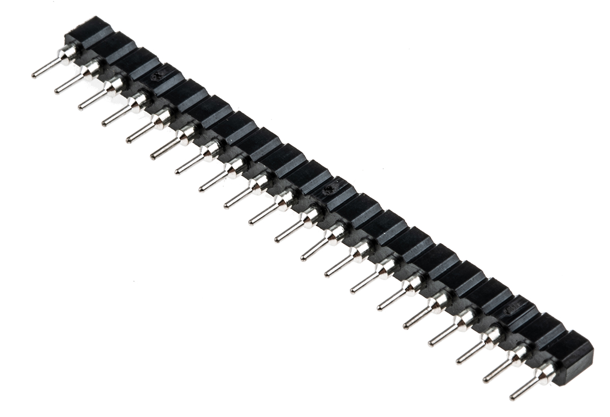 Winslow Straight Through Hole Mount Socket Strip, 20-Contact, 1-Row, 2.54mm Pitch, Solder Termination