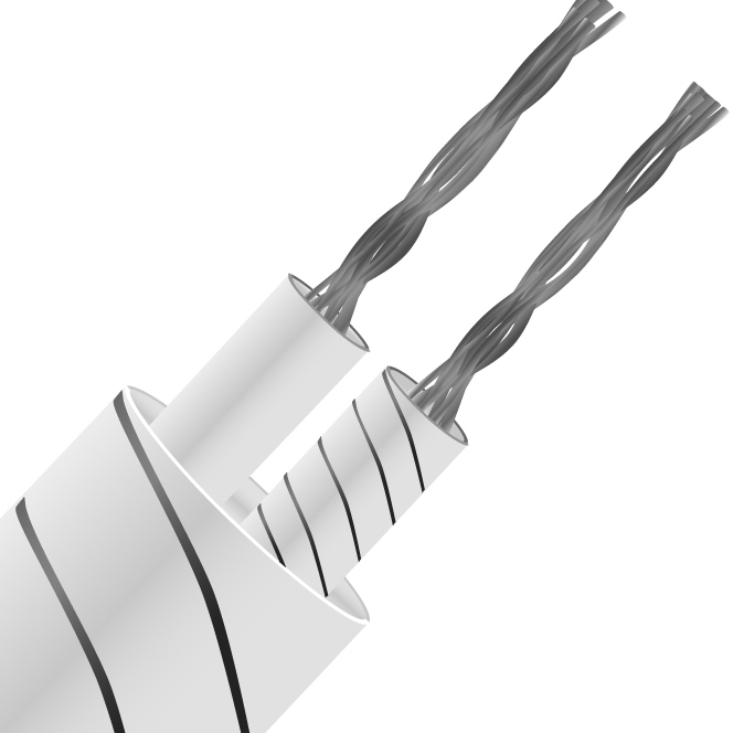 RS PRO Type J Thermocouple Cable/Wire, 10m, Unscreened, Glass Fibre Insulation, +350°C Max, 7/0.2mm