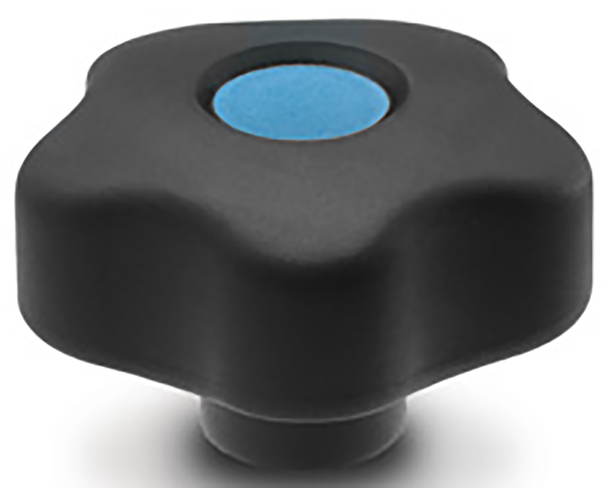 Elesa 169952-C9 Black Hex Clamping Knob, M8, Threaded Hole