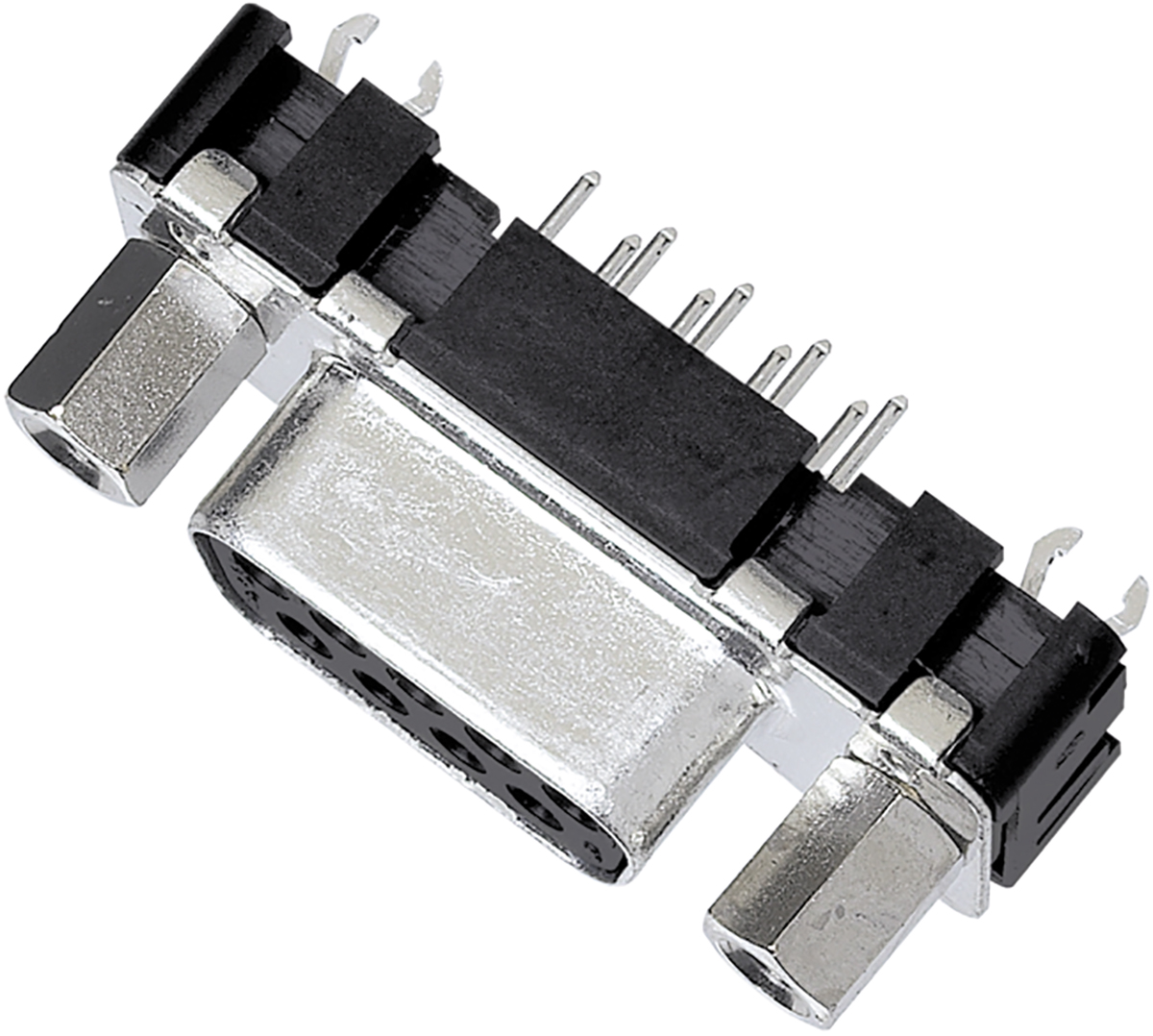 HARTING D-Sub 9 Way Through Hole D-sub Connector Socket, 2.74mm Pitch, with M3 Nut