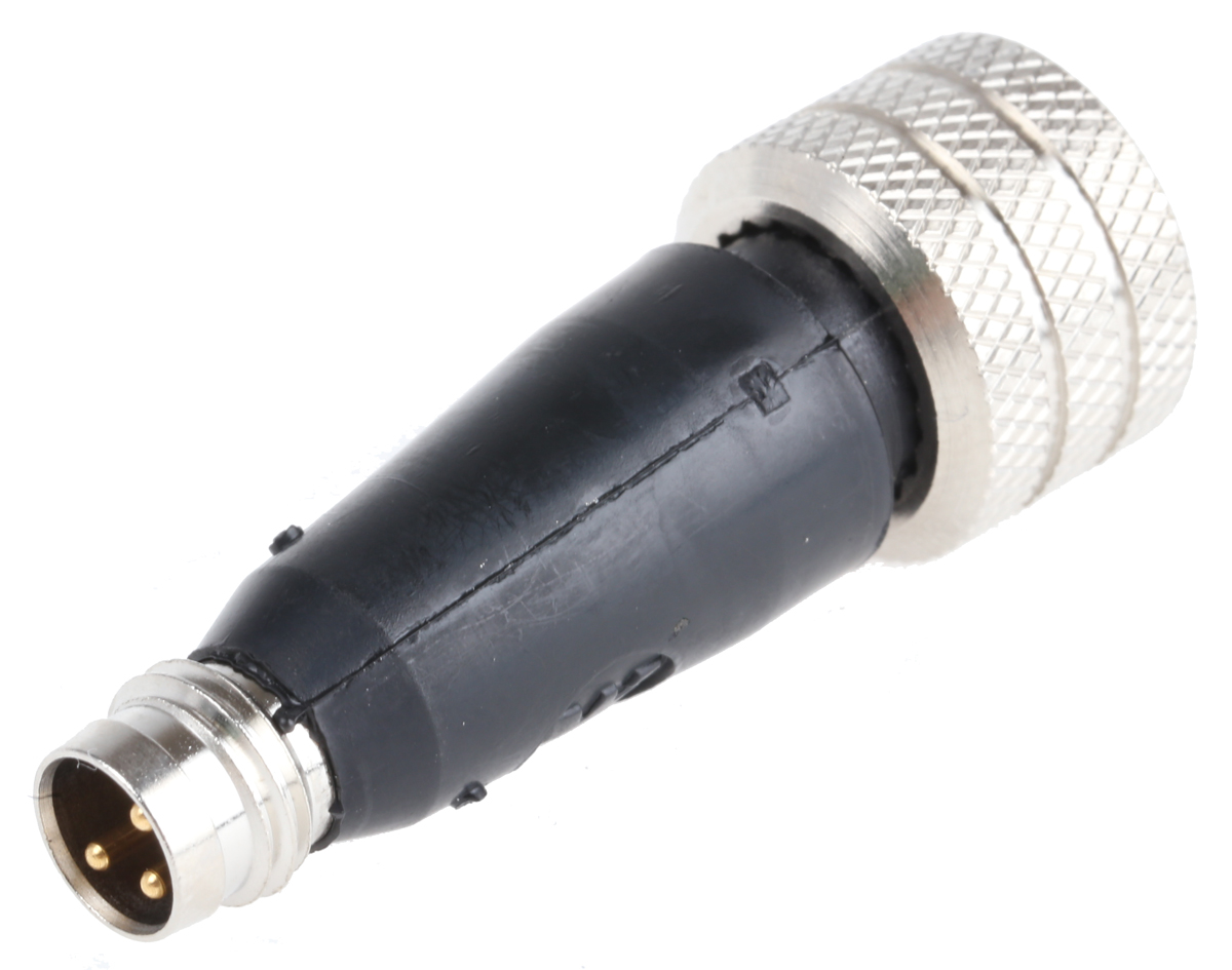 Brad from Molex 3 Pole M8 Plug to 5 Pole M12 Socket Adapter