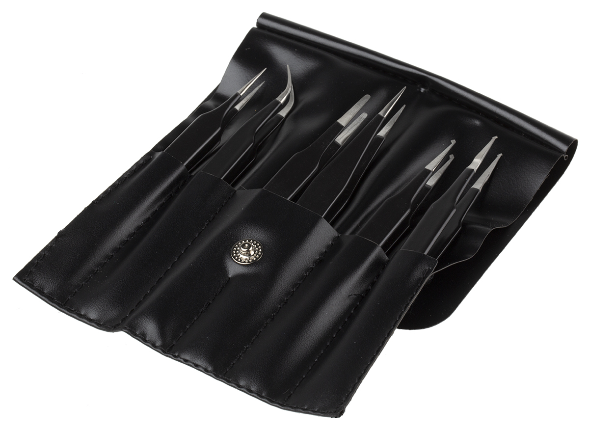 RS PRO Stainless Steel, ESD Tweezer Set