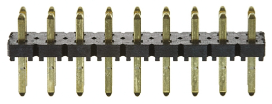 Samtec TLW Series Straight Through Hole Pin Header, 18 Contact(s), 2.54 mm Pitch, 2 Row, Unshrouded