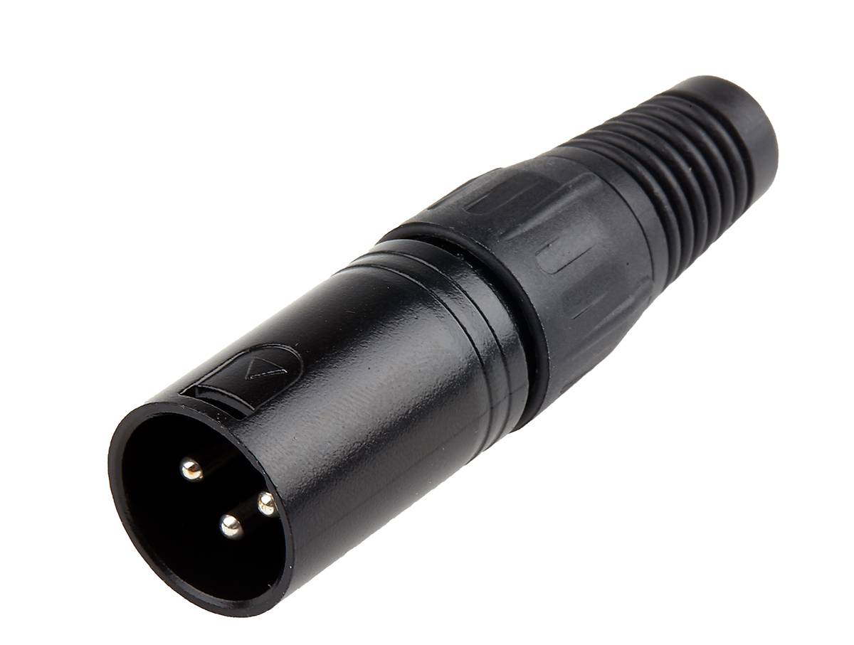 RS PRO Cable Mount XLR Connector, Male, 3 Way, Silver Plating