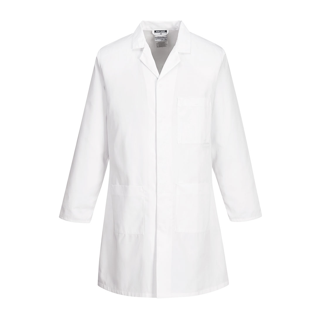 Portwest White Unisex Reusable Lab Coat, Double Extra Large