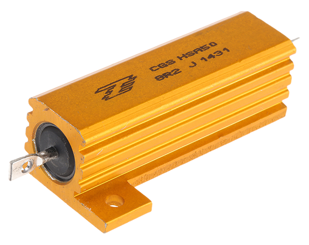TE Connectivity, 8.2Ω 50W Wire Wound Chassis Mount Resistor HSA508R2J ±5%