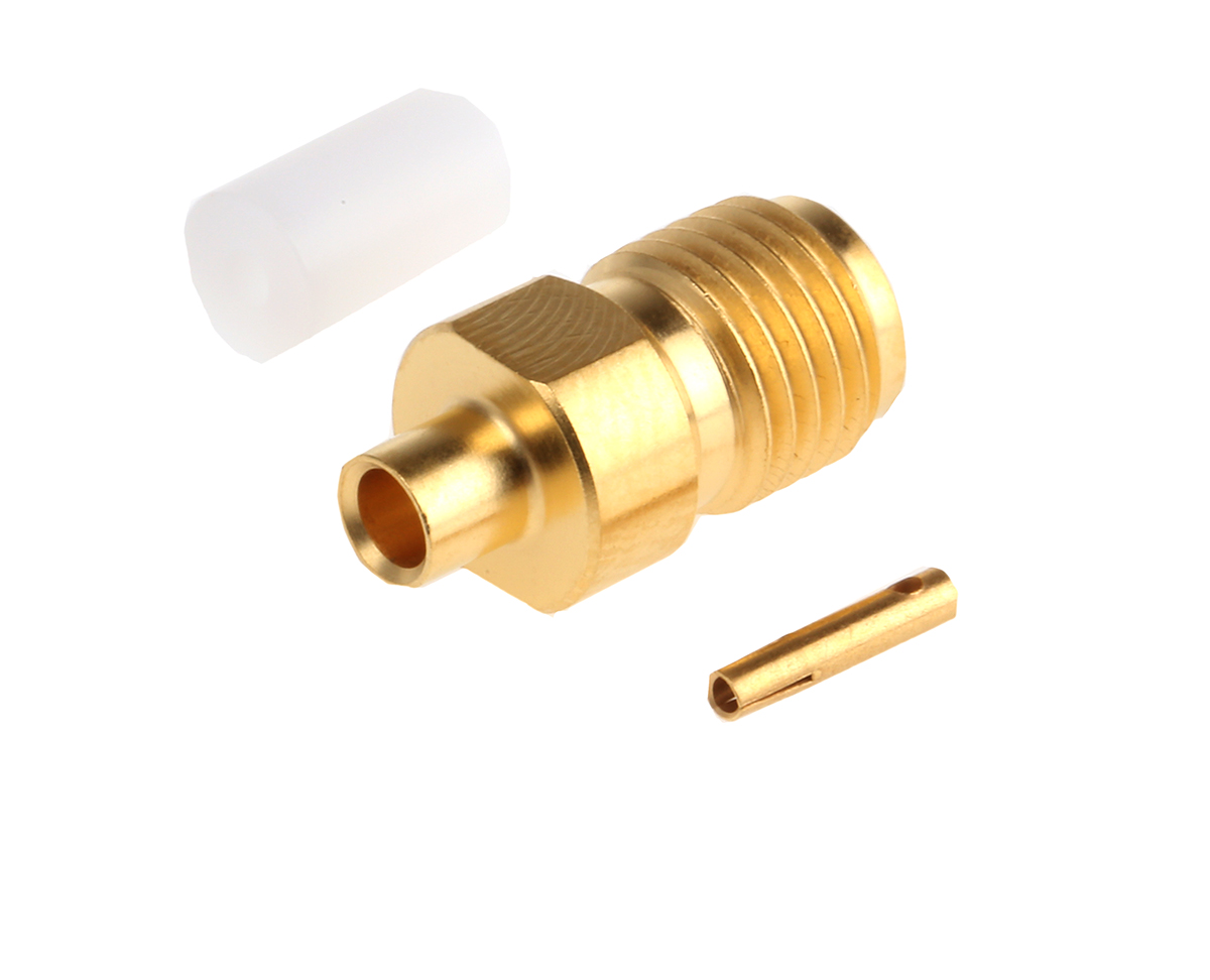 Radiall, Jack Cable Mount SMA Connector, 50Ω, Crimp Termination, Straight Body