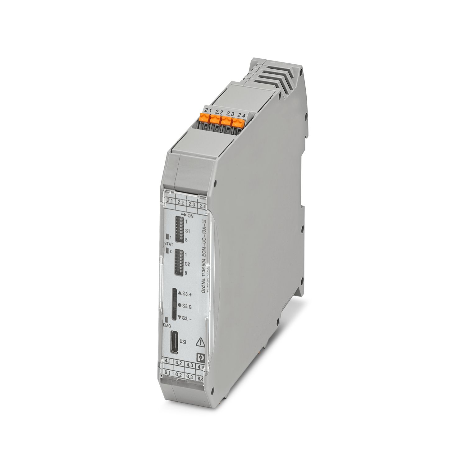 Phoenix Contact ECM-UC Series Current Measuring Transducer, Current Input, Current, Voltage Output, 24V dc Supply