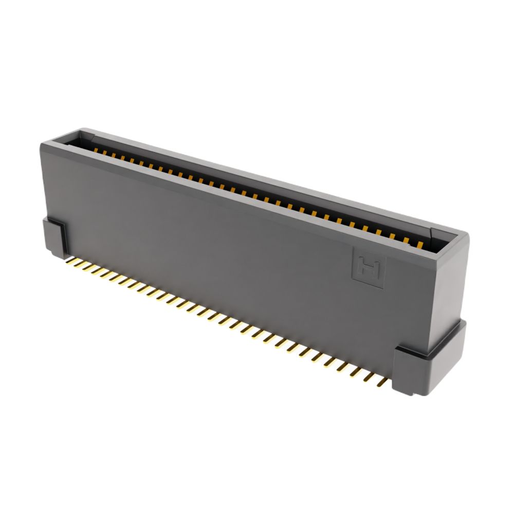 HARWIN FLECTO Series Vertical Surface PCB Header, 60 Contact(s), 0.8 mm Pitch, 2 Row, Shrouded