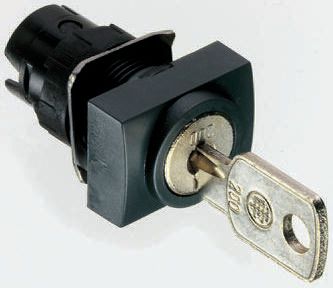 Schneider Electric Harmony XB6 2-position Key Switch Head, Latching, 16mm Cutout