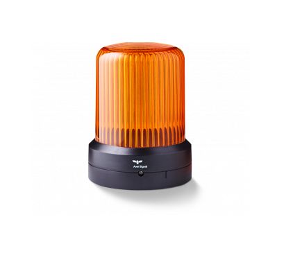 AUER Signal RDM Series Amber Dimming, Flashing, Pulsating, Rotating, Steady, Strobe Beacon, 110-240 V ac, Base Mount,
