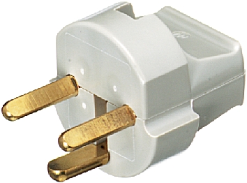 LK Denmark Mains Plug, 10A Grey, Cable Mount, 250 V