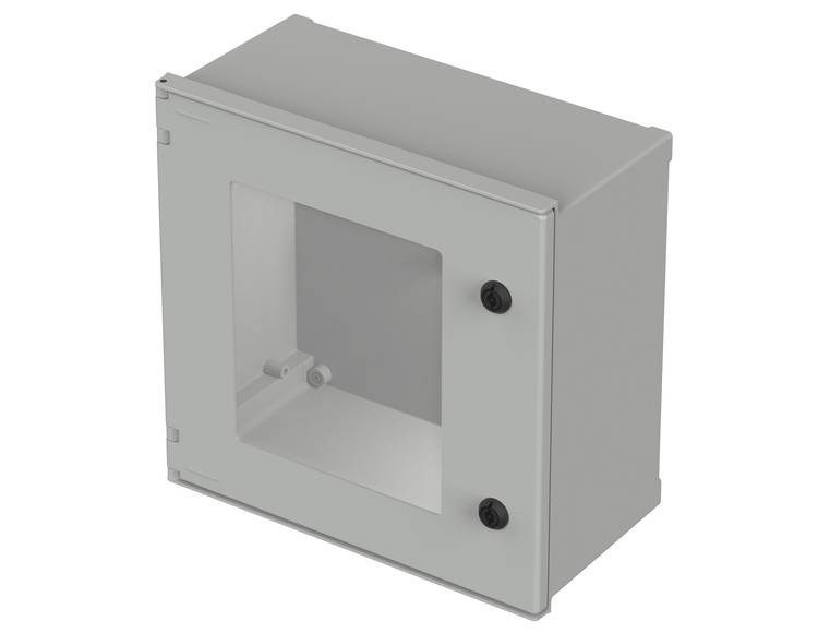 Bopla Polysafe Series Fibreglass Reinforced Polyester Wall Box, IP66, Viewing Window, 400 mm x 400 mm x 200mm