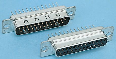 HARTING 37 Way Through Hole D-sub Connector Socket, 2.76mm Pitch
