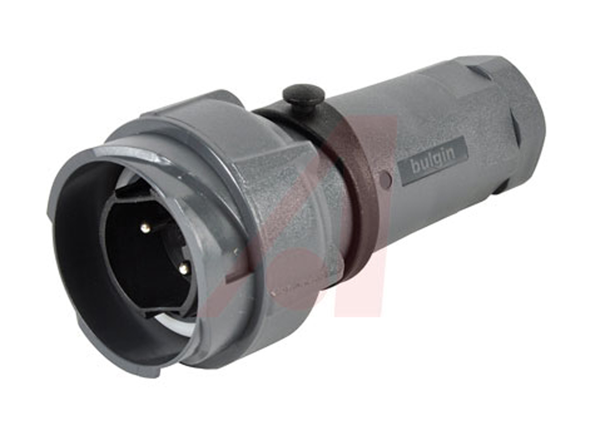Bulgin Circular Connector, 2 Contacts, Cable, Standard Connector, Plug, Male, IP66, IP68, IP69K, Buccaneer 7000 Series