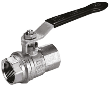 RS PRO Nickel Plated Brass Full Bore, 2 Way, Ball Valve, Threaded, BSPP 38.1mm, 40bar Operating Pressure