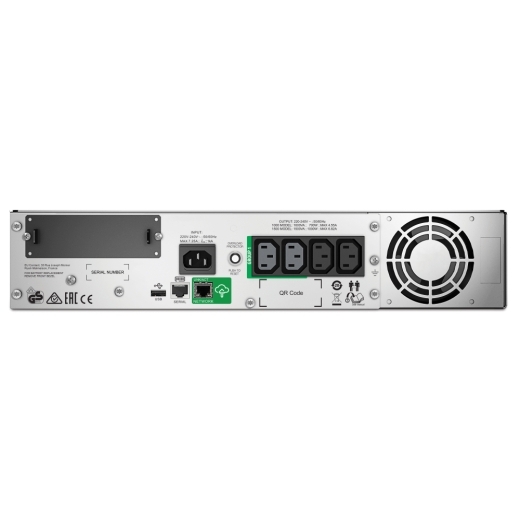 APC 160 → 286V Input Rack Mount Uninterruptible Power Supply, 1000VA (700W), Smart-UPS SMT