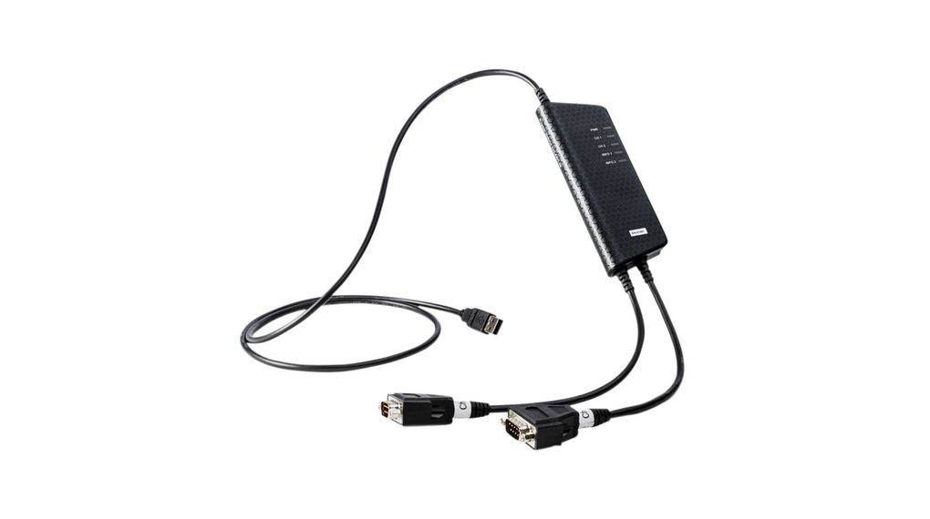 Kvaser 2 Port USB Network Adapter USB 2.0 DB-9 to USB A