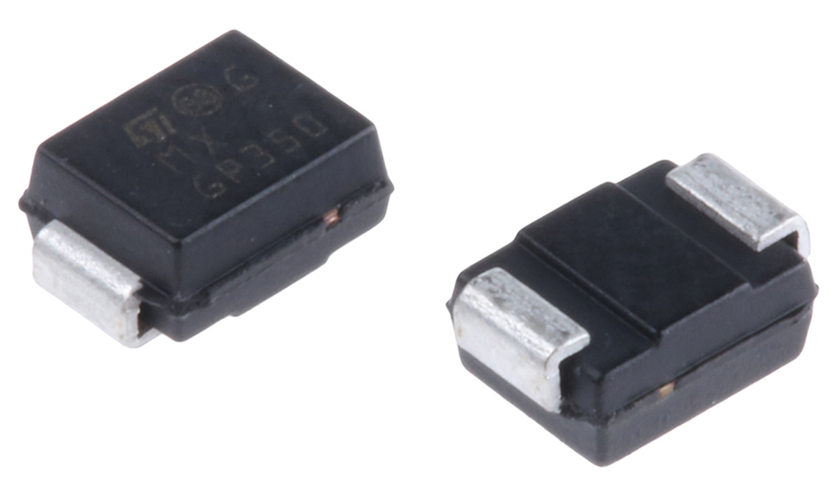 STMicroelectronics SM6T39CA, Bi-Directional TVS Diode, 600W, 2-Pin DO-214AA