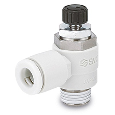 SMC AS2 Series Threaded Pneumatic Silencer & Exhaust Restrictor Function Fitting, R 1/8 Inlet Port, 4mm Tube Inlet