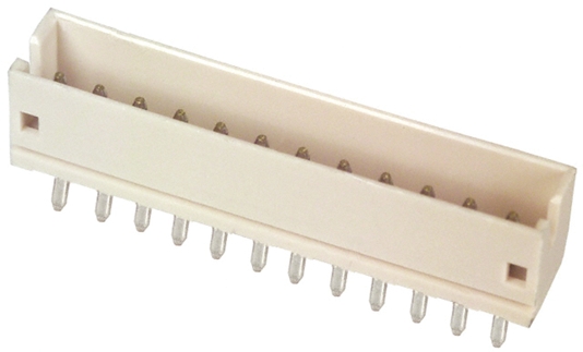 JST ZH Series Top Entry Through Hole PCB Header, 12 Contact(s), 1.5 mm Pitch, 1 Row, Shrouded