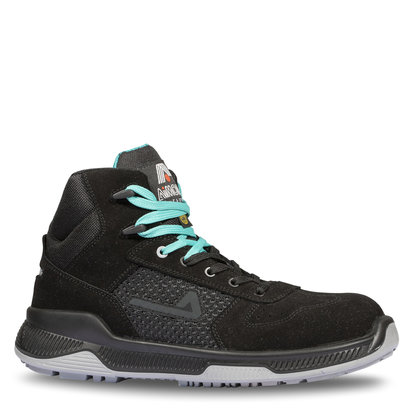 AIMONT CONNECTOR AFAF103 Black, Grey ESD Safe Composite Toe Capped Unisex Safety Boots, UK 10, EU 44
