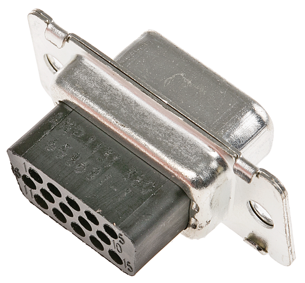TE Connectivity Amplimite HDP-22 15 Way Cable Mount D-sub Connector Socket