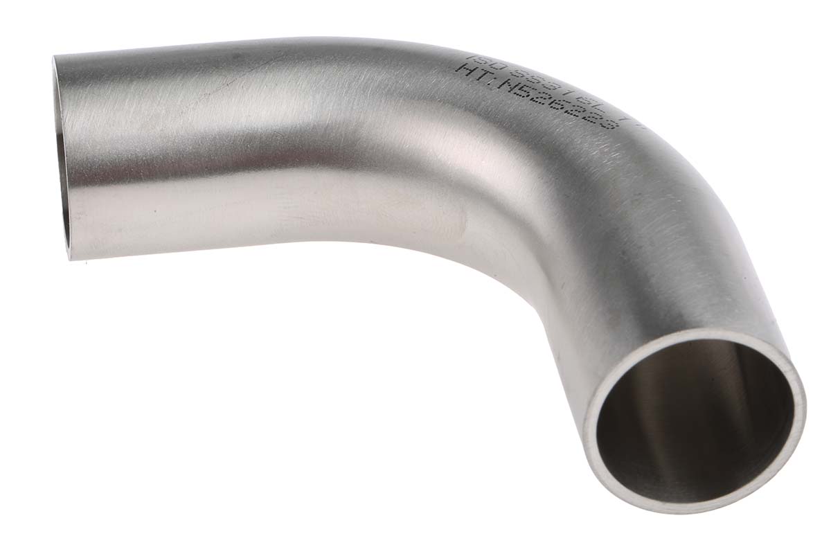 RS PRO Stainless Steel Pipe Fitting, 90° Elbow 25.4mm