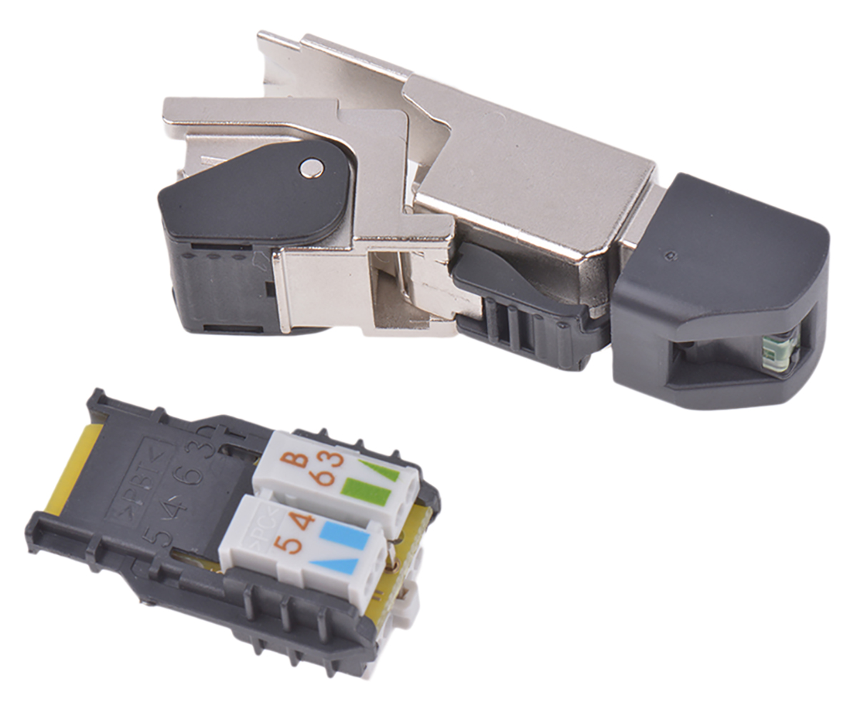 Telegartner MFP8 Series Male RJ45 Connector, Cable Mount, Cat6a Straight 8P8C -Way