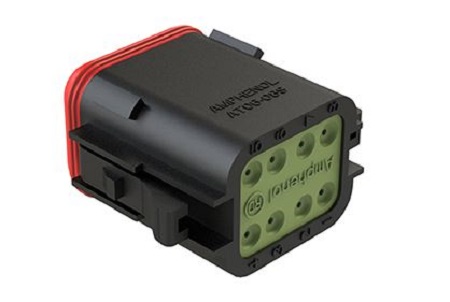 Amphenol Industrial, AT Cable connector Socket 8 Way, Crimp Termination AT06-08SA-RDBLK