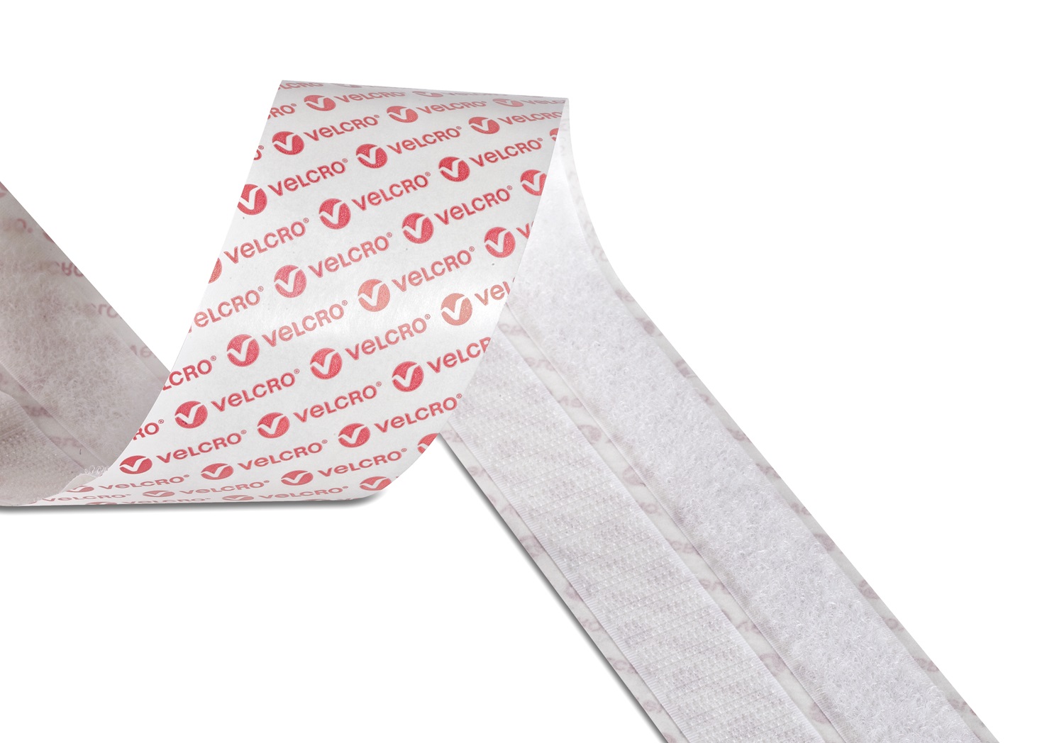 Velcro Adhesive White Hook & Loop Tape, 20mm x 10m