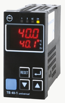 P.M.A TB 40-1 PID Temperature Controller, 96 x 48 (1/8 DIN)mm, 3 Output Relay, 90 → 250 V ac Supply Voltage