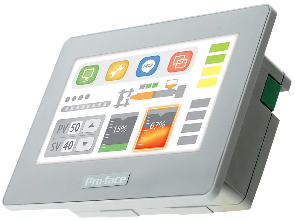 Pro-face GP4100 Series Touch Screen HMI - 4.3 in, TFT LCD Display, 480 x 272