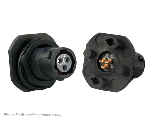 Souriau Sunbank by Eaton Circular Connector, 3 Contacts, Panel, Standard Connector, Plug, Female, IP68, IP69K, UTS