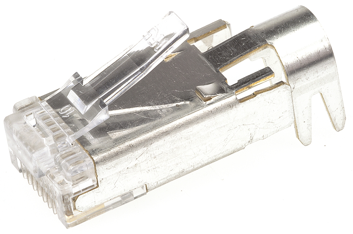 Hirose TM21P Series Male RJ45 Connector, Cable Mount, Cat5e, STP Shield Straight 1 Port 8 -Way