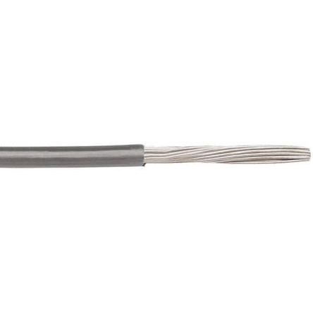 Alpha Wire Ecogen Ecowire Series Grey 0.08 mm² Hook Up Wire, 28 AWG, 7/0.12 mm, 30m, MPPE Insulation, 6710 SL005