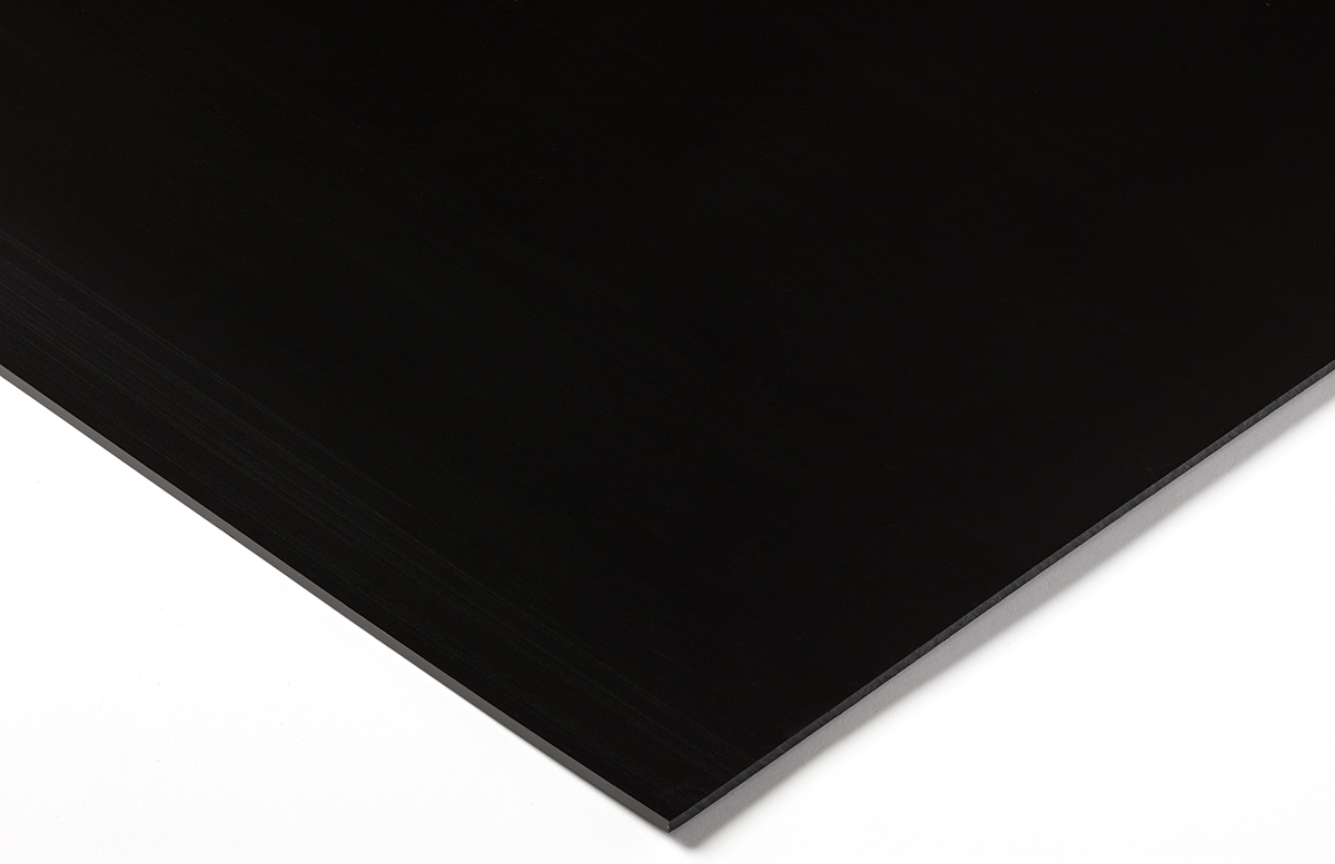 RS PRO Black Plastic Sheet, 500mm x 500mm x 30mm