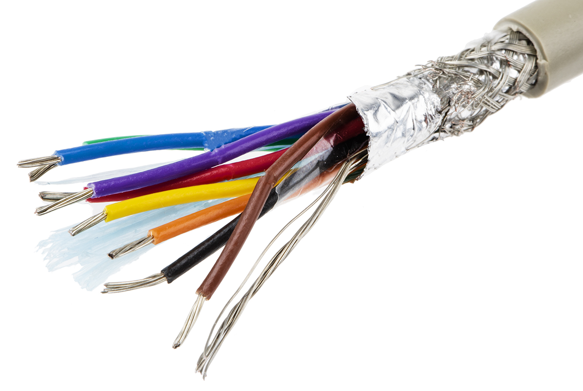 Alpha Wire ProTekt Series Data Cable, 8 Cores, 1.23 mm², Screened, 16 AWG, 50m, Screened Shield