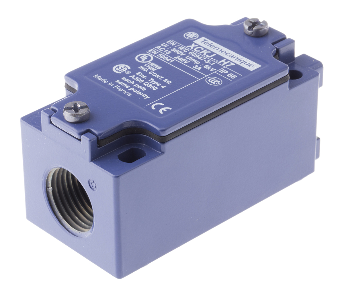 Telemecanique Sensors ZCKJ Series Limit Switch, 2NO/2NC, IP65, DP, Metal Housing, 240V ac Max, 10A Max