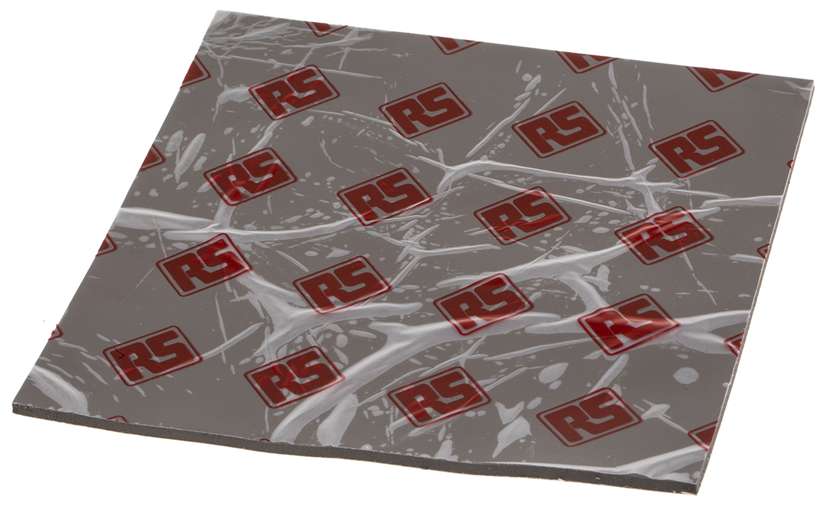 RS PRO Self-Adhesive Thermal Interface Sheet, 3mm Thick, 3.2W/m·K, 150 x 150mm