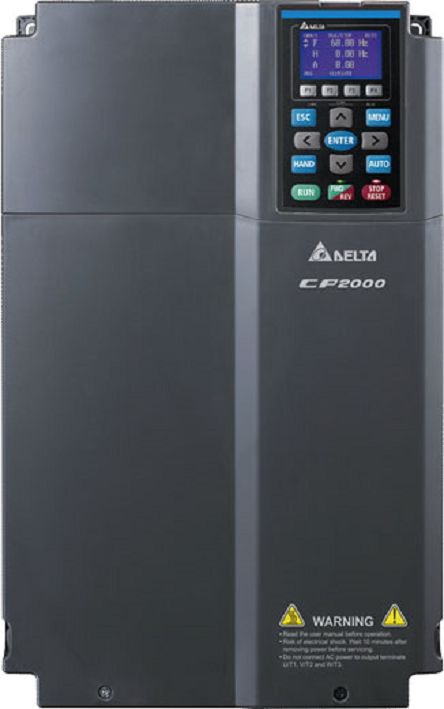 Delta Electronics Variable Speed Drive, 30 kW, 3 Phase, 460 V, 60/45 A, CP2000 Series