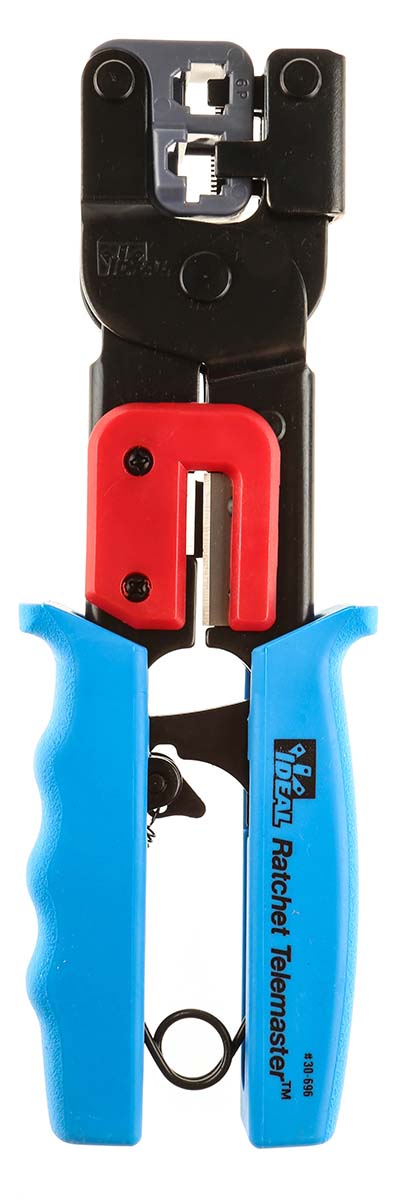 Ideal Hand Ratcheting Crimp Tool for RJ11 Connectors, RJ45 Connectors