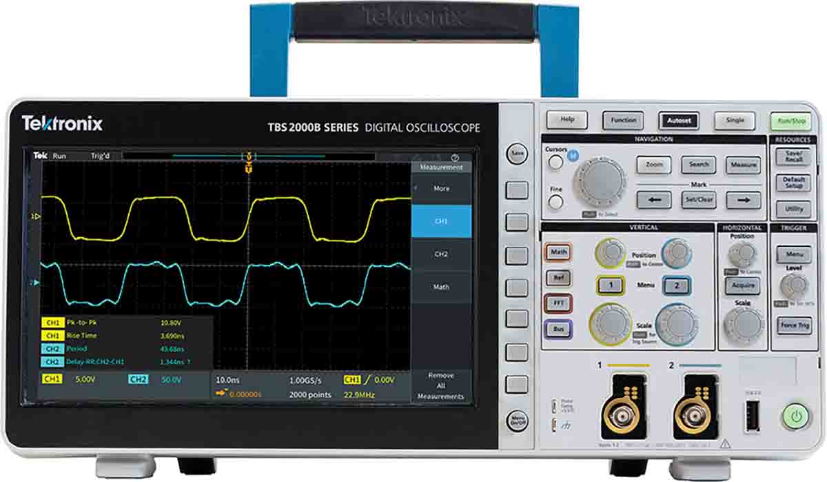 Tektronix TBS2000B Series, 100 MHz Bench Oscilloscope, 2