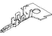 Molex 35044 Series Male Crimp Terminal, Crimp or Compression Termination