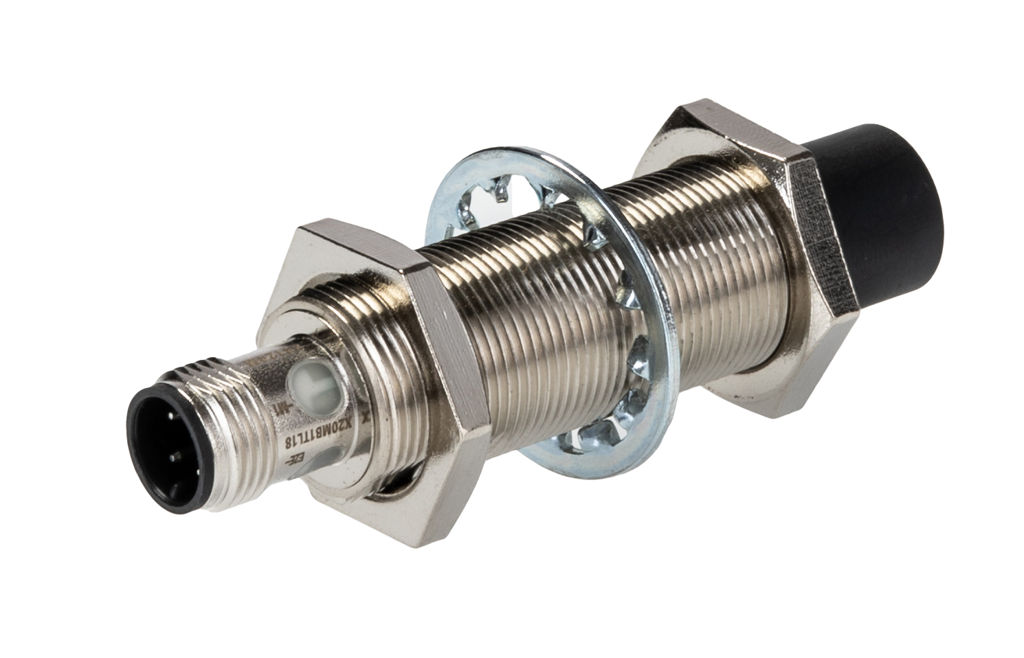 Omron Inductive Threaded Barrel Proximity Sensor, M18, 20 mm Detection, PNP NO, 10 → 30 V dc