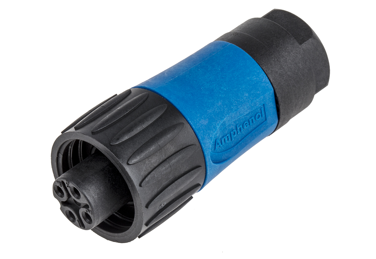 Amphenol Industrial Circular Connector, 3 Contacts, Cable, Standard Connector, Socket, Female, IP67, Ecomate M Series