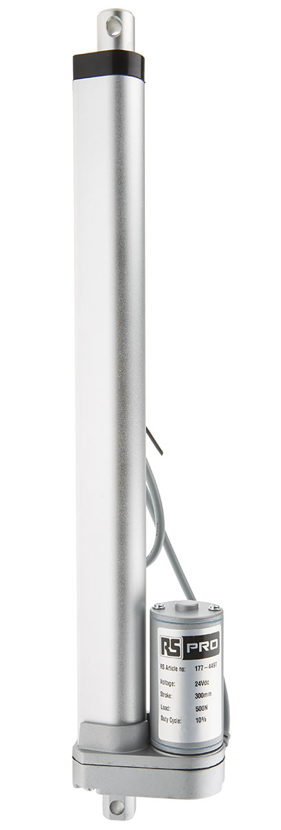 RS PRO Micro Linear Actuator, 300mm, 24V dc, 500N, 14.6mm/s