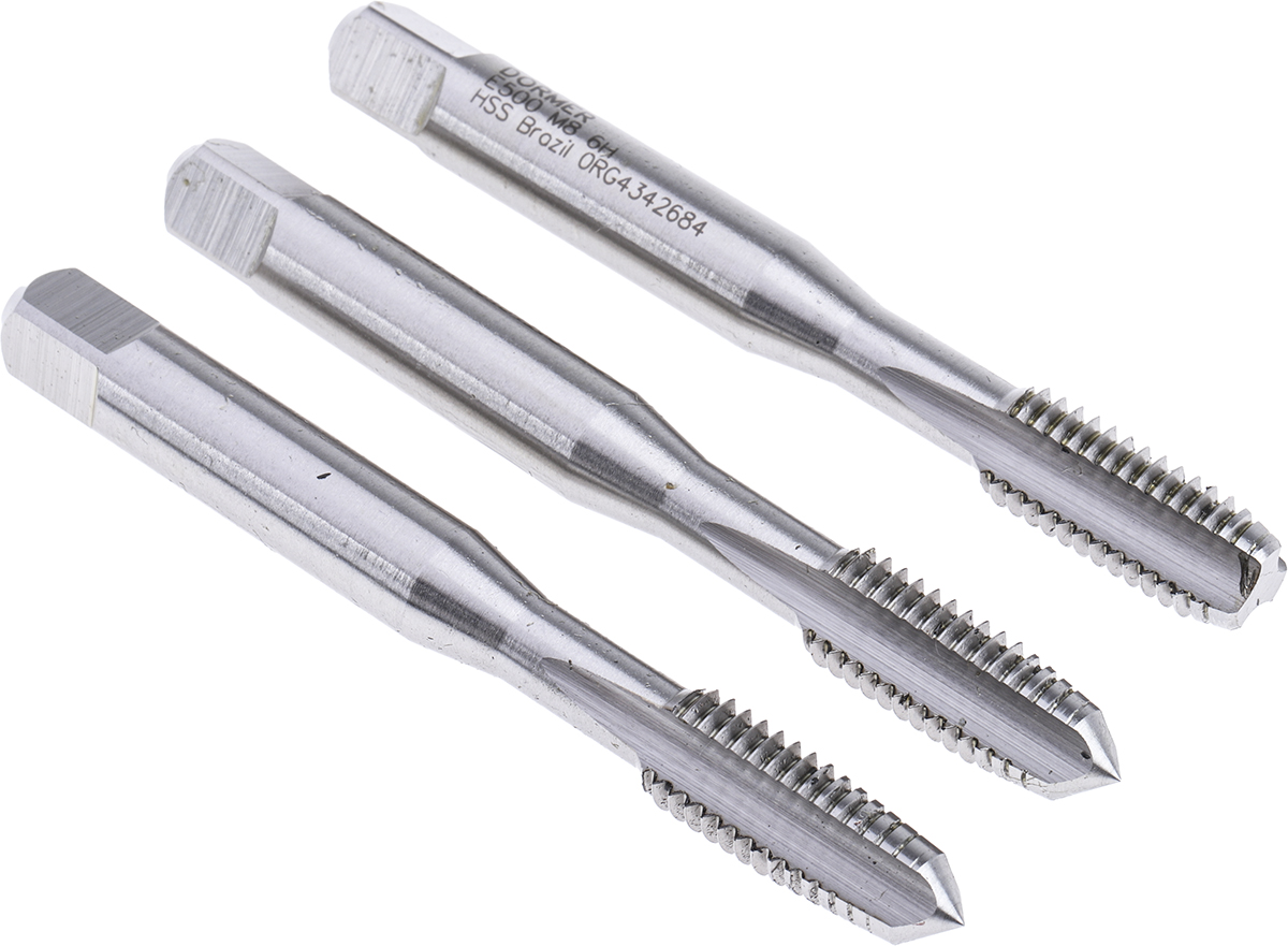 Dormer Tap Set HSS 3-Piece M8 Thread